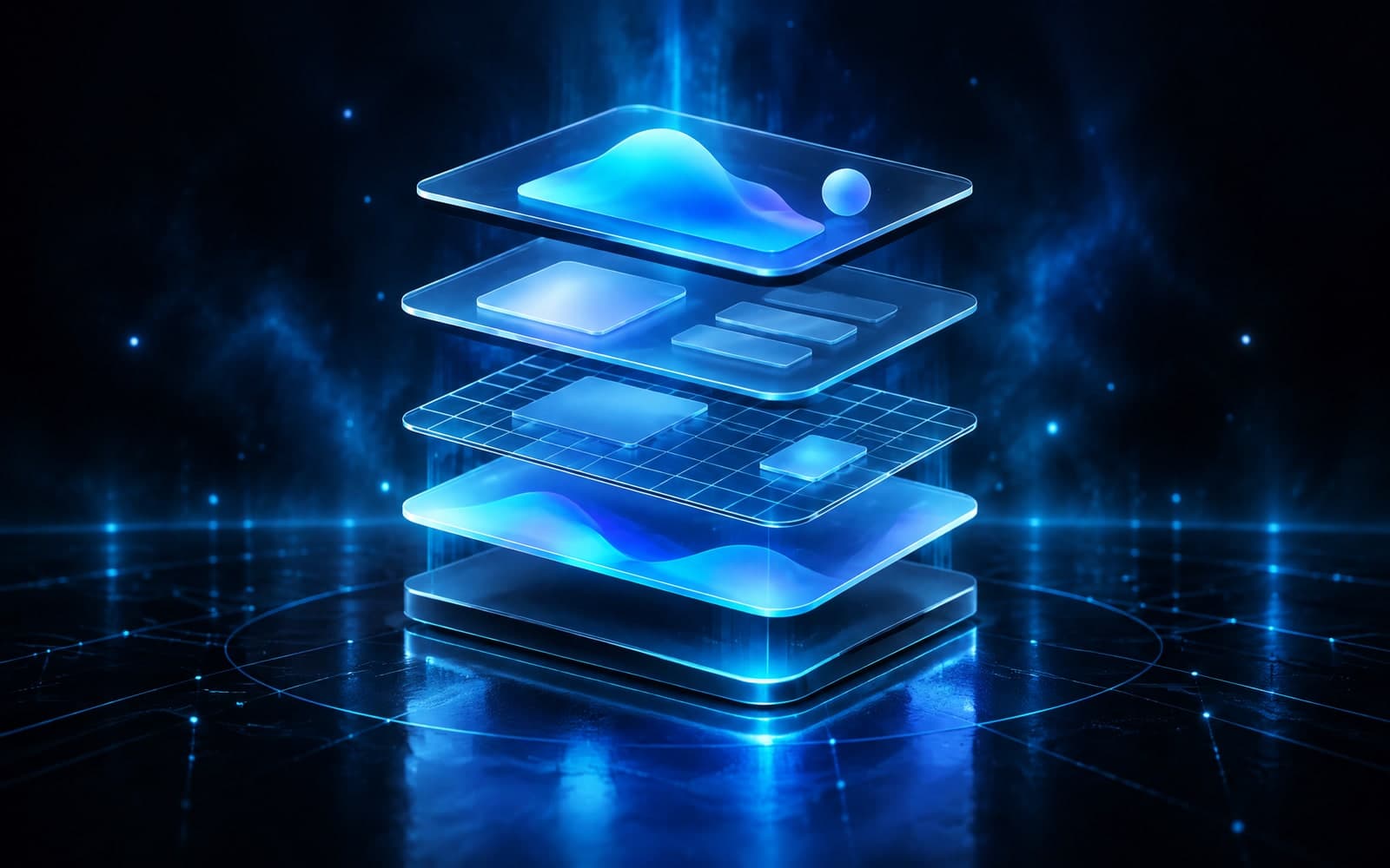 Web Design & Development — abstract illustration